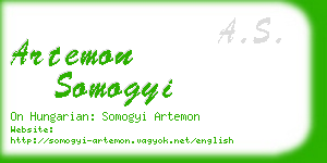 artemon somogyi business card